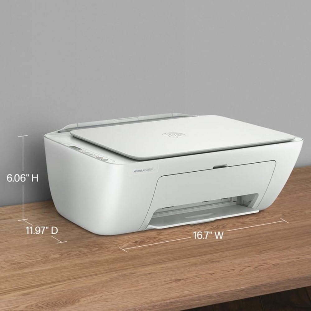 HP DeskJet 2852e Wireless All-in-One Color Inkjet Printer - Picture 3 of 16